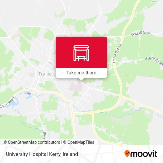 University Hospital Kerry map