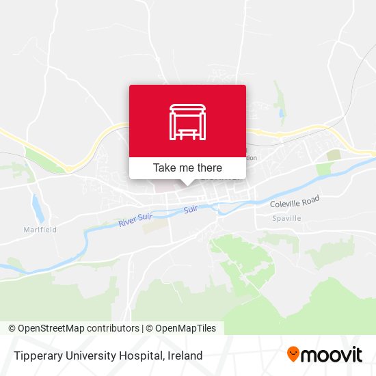 Tipperary University Hospital map