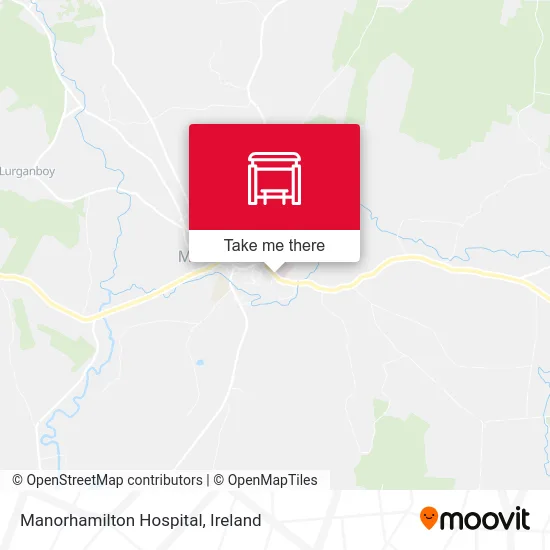Manorhamilton Hospital map