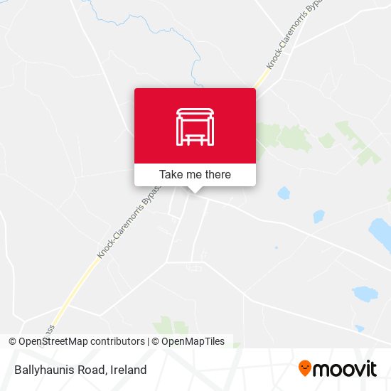 Ballyhaunis Road map