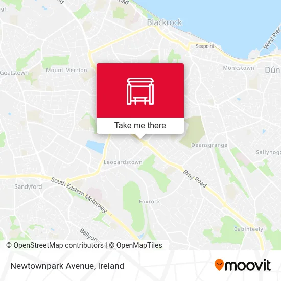 Newtownpark Avenue map