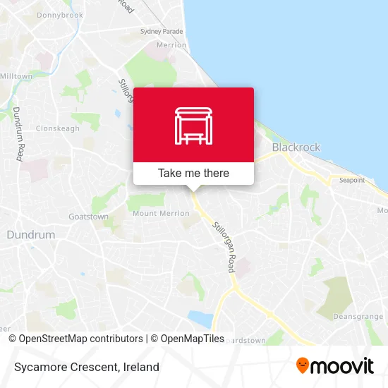 Sycamore Crescent map