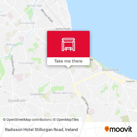 Radisson Hotel Stillorgan Road map