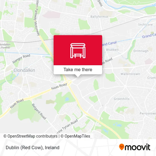 Dublin (Red Cow) map
