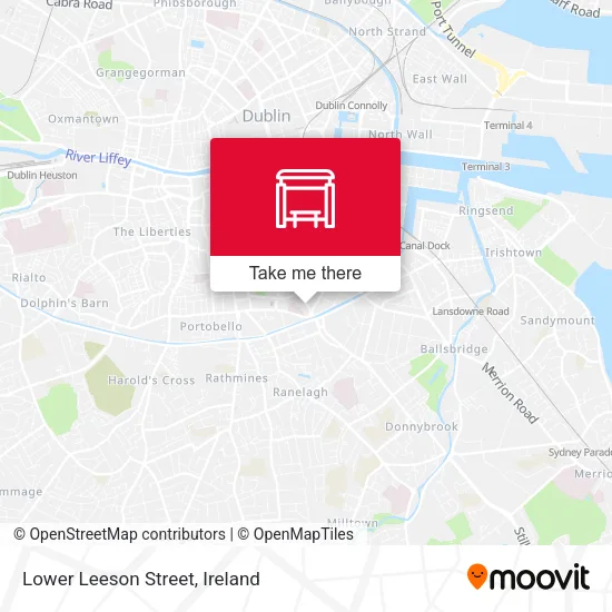 Lower Leeson Street map