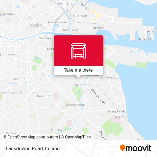 Lansdowne Road map