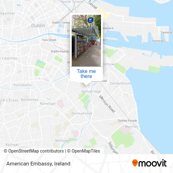 American Embassy map