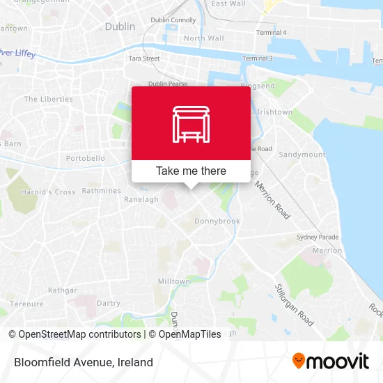 Bloomfield Avenue map