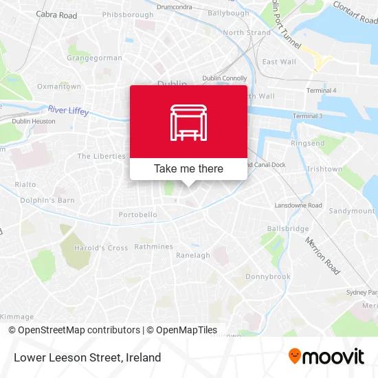 Lower Leeson Street map