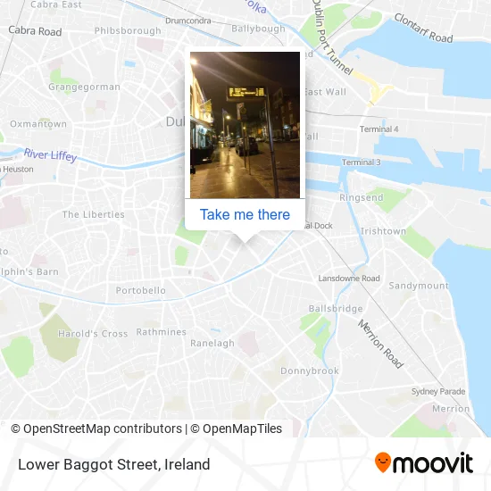 Lower Baggot Street map