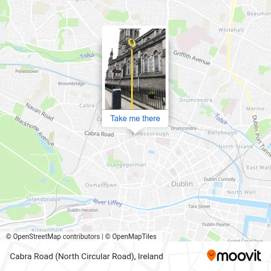 Cabra Road (North Circular Road) map