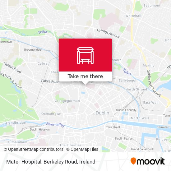 Mater Hospital, Berkeley Road map