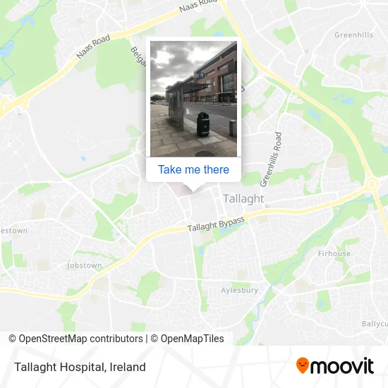 Tallaght Hospital map