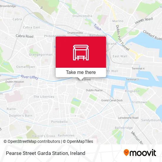 Pearse Street Garda Station map