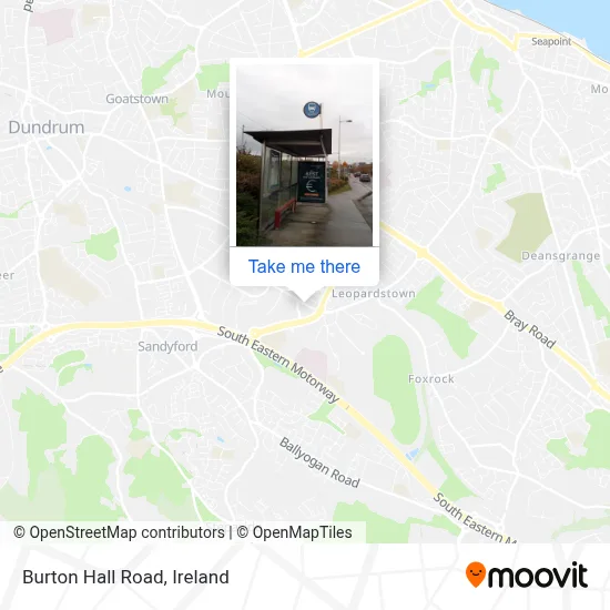 Burton Hall Road map