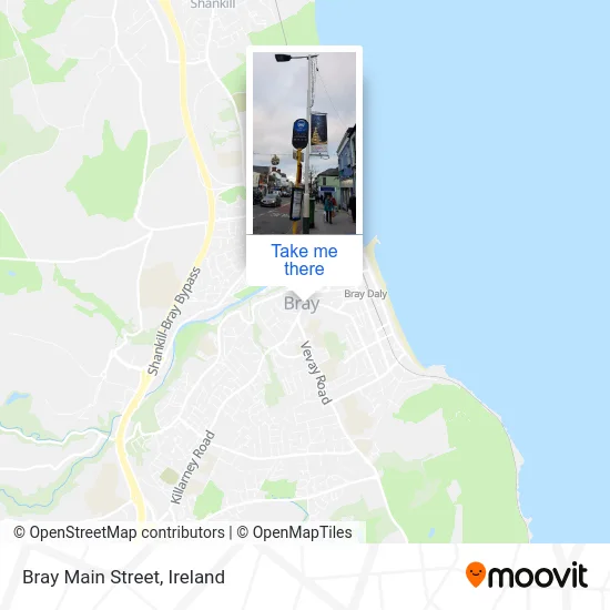 Bray Main Street map