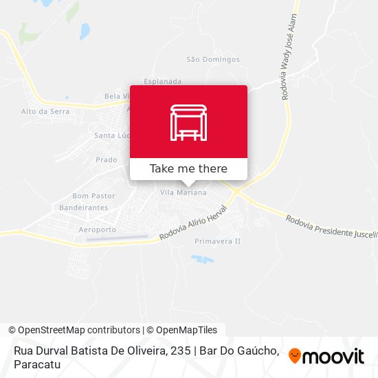 Mapa Rua Durval Batista De Oliveira, 235 | Bar Do Gaúcho