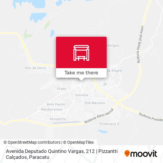 Avenida Deputado Quintino Vargas, 212 | Pizzantti Calçados map