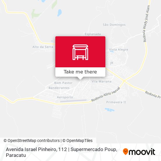 Avenida Israel Pinheiro, 112 | Supermercado Poup map