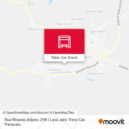 Rua Ricardo Adjuto, 296 | Lava Jato Trevo Car map