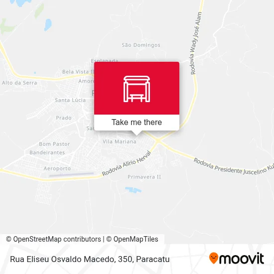 Rua Eliseu Osvaldo Macedo, 350 map
