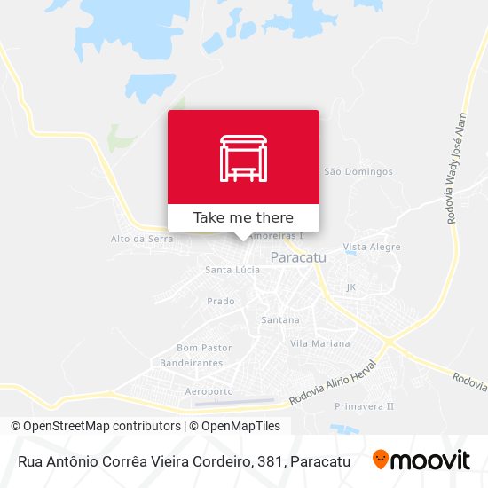 Rua Antônio Corrêa Vieira Cordeiro, 381 map