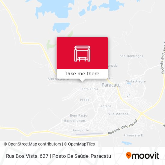 Mapa Rua Boa Vista, 627 | Posto De Saúde