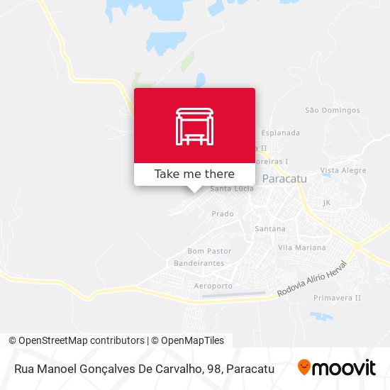 Mapa Rua Manoel Gonçalves De Carvalho, 98