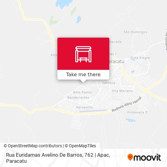 Rua Euridamas Avelino De Barros, 762 | Apac map