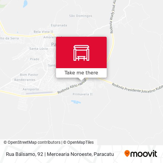 Rua Bálsamo, 92 | Mercearia Noroeste map