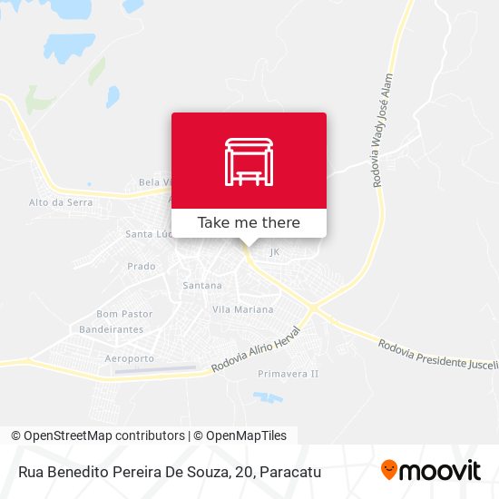 Mapa Rua Benedito Pereira De Souza, 20