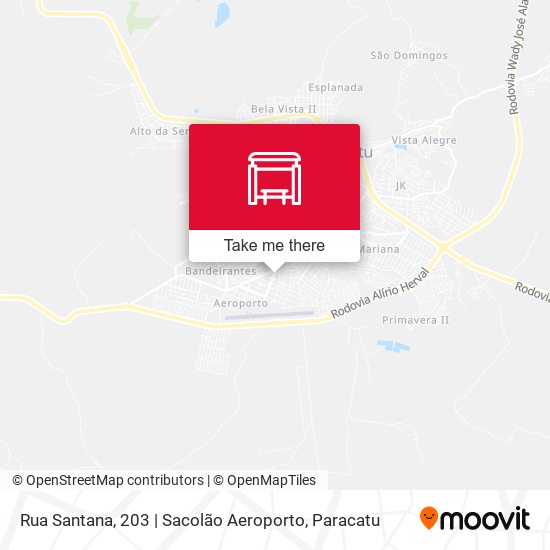 Mapa Rua Santana, 203 | Sacolão Aeroporto