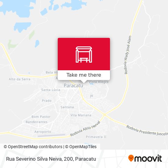 Rua Severino Silva Neiva, 200 map