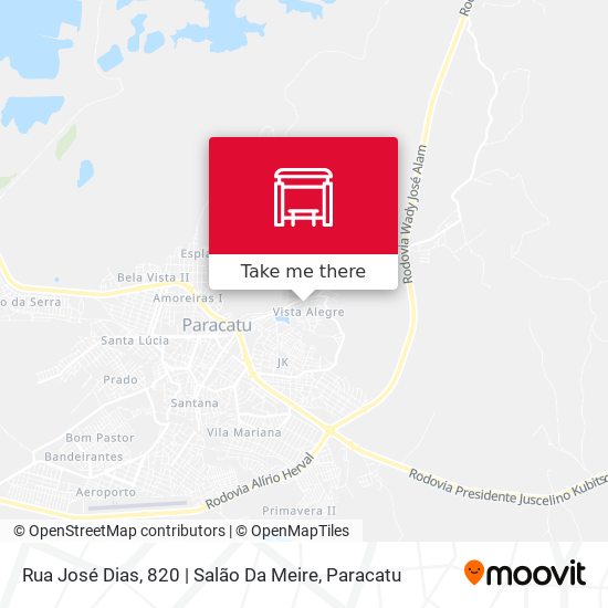 Mapa Rua José Dias, 820 | Salão Da Meire