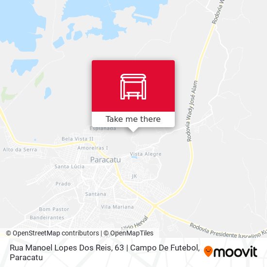 Mapa Rua Manoel Lopes Dos Reis, 63 | Campo De Futebol