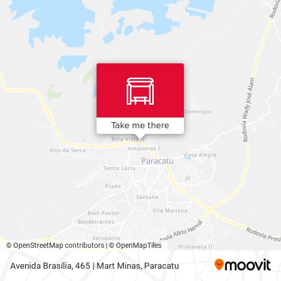 Mapa Avenida Brasília, 465 | Mart Minas