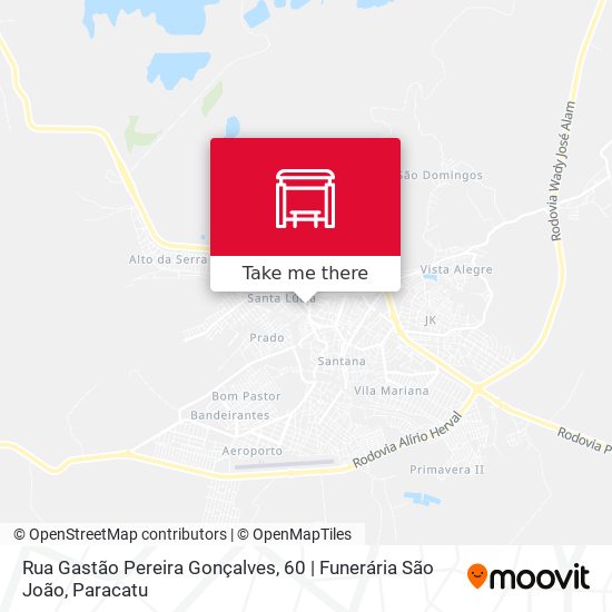 Rua Gastão Pereira Gonçalves, 60 | Funerária São João map