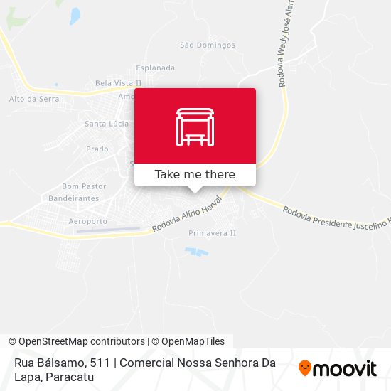 Mapa Rua Bálsamo, 511 | Comercial Nossa Senhora Da Lapa