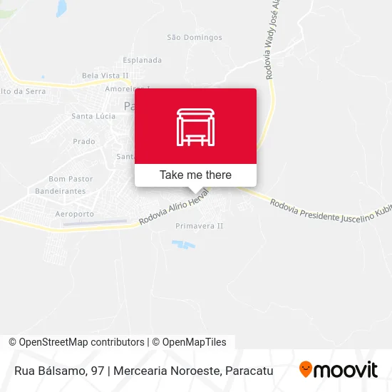 Rua Bálsamo, 97 | Mercearia Noroeste map