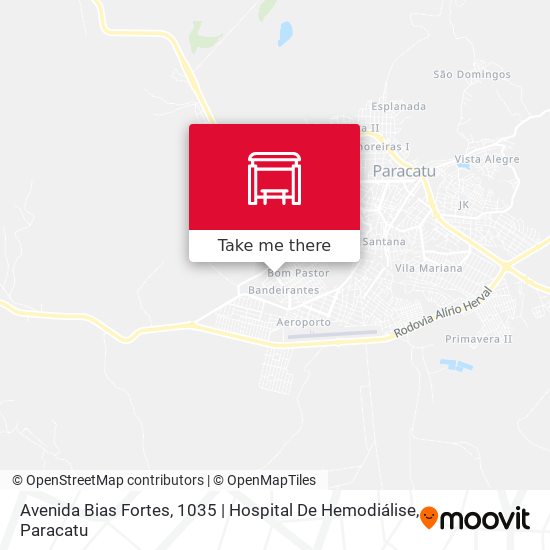 Mapa Avenida Bias Fortes, 1035 | Hospital De Hemodiálise