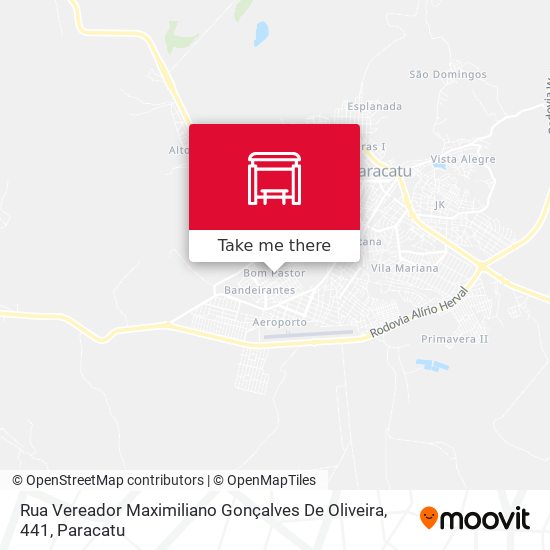 Rua Vereador Maximiliano Gonçalves De Oliveira, 441 map