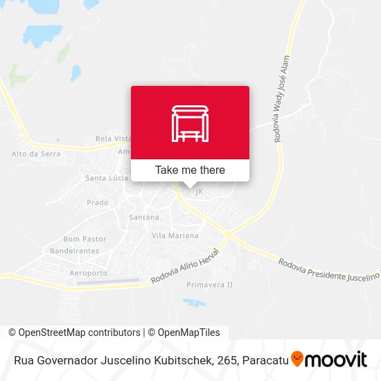 Rua Governador Juscelino Kubitschek, 265 map