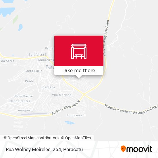 Mapa Rua Wolney Meireles, 264