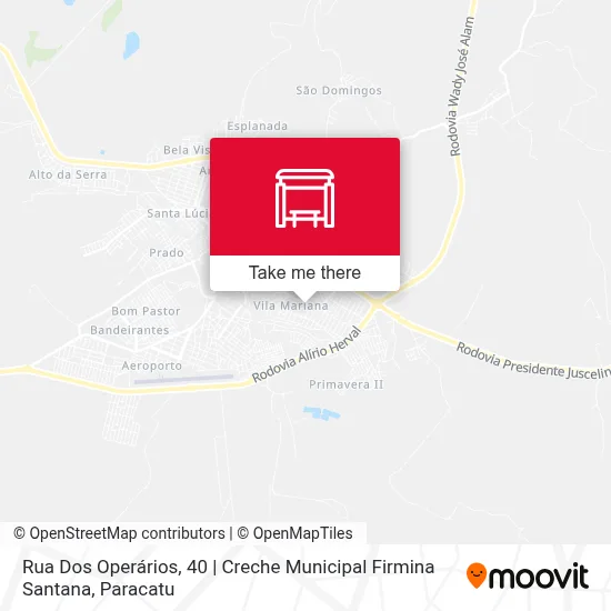 Rua Dos Operários, 40 | Creche Municipal Firmina Santana map