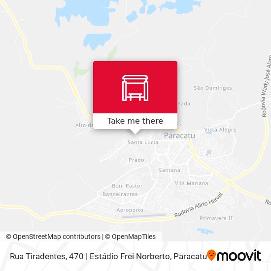 Rua Tiradentes, 470 | Estádio Frei Norberto map