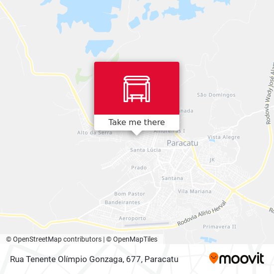 Mapa Rua Tenente Olímpio Gonzaga, 677