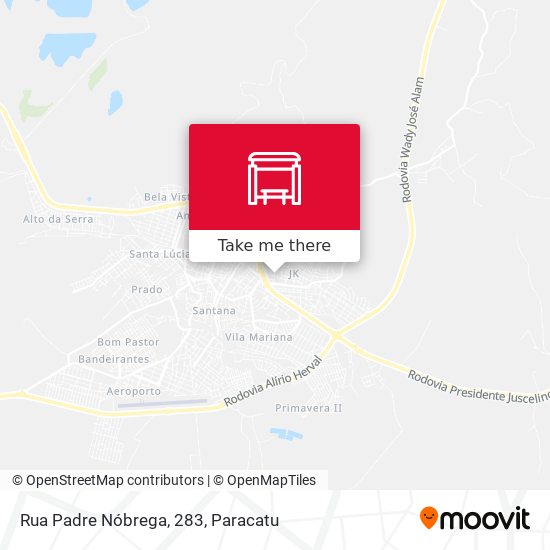 Rua Padre Nóbrega, 283 map