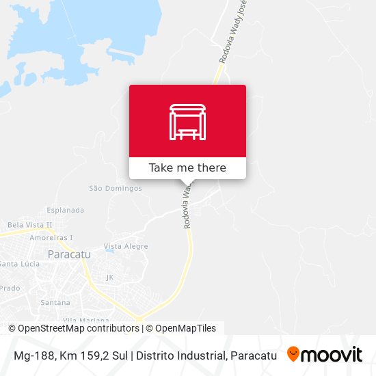 Mg-188, Km 159,2 Sul | Distrito Industrial map