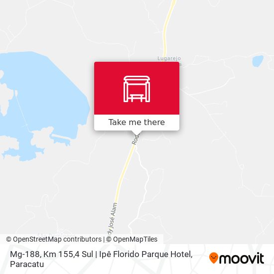 Mapa Mg-188, Km 155,4 Sul | Ipê Florido Parque Hotel