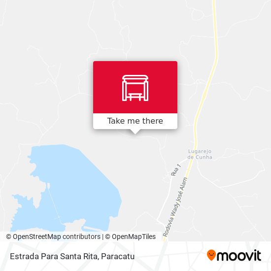 Mapa Estrada Para Santa Rita